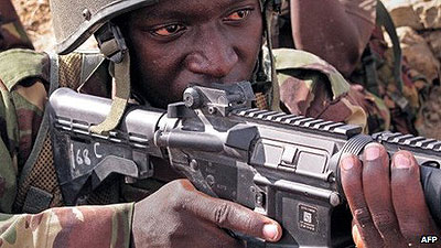 Kenya has several thousand troops in Somalia, fighting al-Shabab. Net photo.