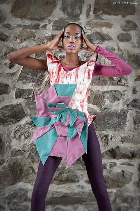 Gigh Francoise Indamutsa during one of her photo shoots.
