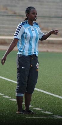 Grace Nyinawumuntu has won five straight women national football league titles with AS Kigali. Saturday Sport/File.