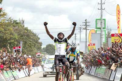 Ndayisenga took the award for the most promising rider of the 2013 Tour of Rwanda. Times Sport / Courtesy