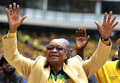 South Africa President Zuma said six million jobs to be created. Net photo.