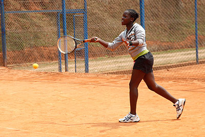 Rwanda's Olive Tuyisenge, seen here in a practice session, faced early elimination after losing to Kenyan Memba Waittherero. Times Sport / File.