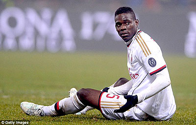 Mario Balotelli and AC Milan have endured a miserable season in the Serie A. Net photo
