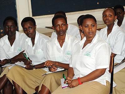 FOCUSED: Rwandan girls would rather spend more time in class and work than in the labour ward. As a result, the fertility rate dropped from six children per woman in 2005 to four i....