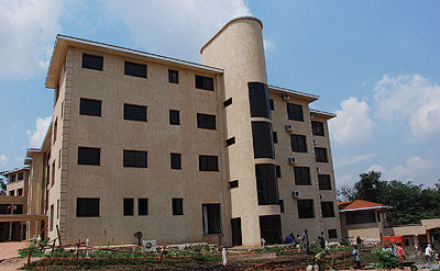Side view of Kampala Protea Hotel. The hotelu2019s mother firm, Protea Group has been taken over by Us hotel giant, Marriott. Net photo