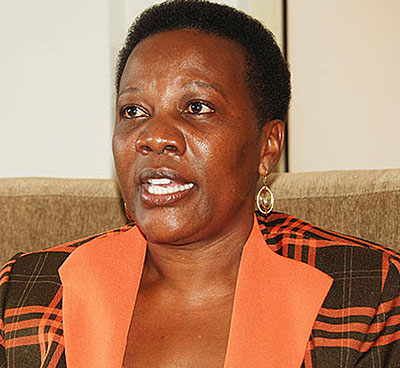 Energy minister Irene Muloni says the government and oil firms have agreed on all elements of a commercial MOU. Net photo.