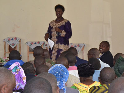 MP Julienne Uwacu discusses Ndi Umunyarwanda in Nyabihu District yesterday. The New Times/Jean du2019Amour Mbonyinshuti