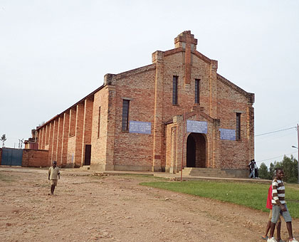 Today, part of Kibeho church has been turned into a memorial site to honour the memories of those who perished during the Genocide against the Tutsi.  Inset is Genocide survivor An....