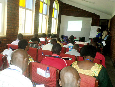 Members of the Anglican church Musanze undergoing training on family planning methods. The New Times/ Ivan Ngoboka.