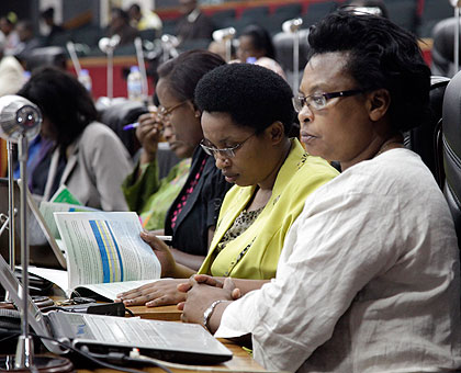 MPs during a House sitting last year. Parliament has a passed a law that seeks seizure of stolen public funds. File.