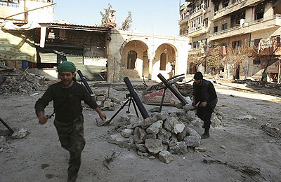 Rebels in Aleppo declared a push to seize the cityu2019s central prison and a military air base to the east . Net photo.