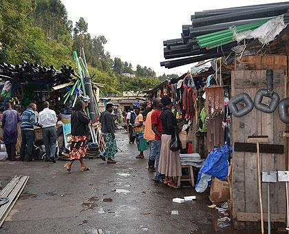 Part of Musanze market that is to be rebuilt. Jean d'Amour Mbonyinshuti