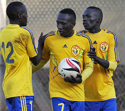 Ugandau2019s CAF Champions League representatives Kampala Capital City Authority FC upset El Merreikh 2-0 in the firts leg. Net photo