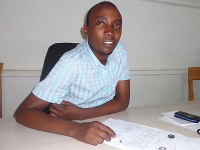 Joseph Ntakiyimana, survived Genocide and now trying to rebuild life. Jean de la Croix Tabaro