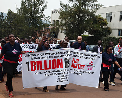 Hundreds of Rwandan women took part in the u2018One Billion Rising for Justice Walk last week.