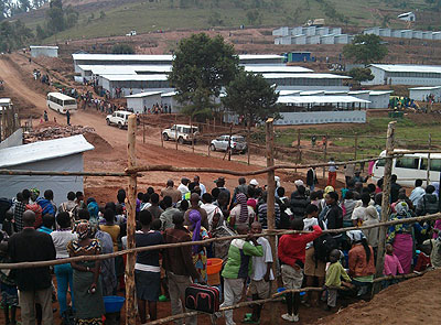 Mugombwa camp is set to accommodate about 10,000 Congolese refugees who had been temporarily hosted at Nkamira since 2012. File. 