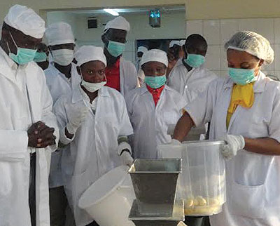 The participants practice skills acquired from the training.  The New Time / Richard Mugarura