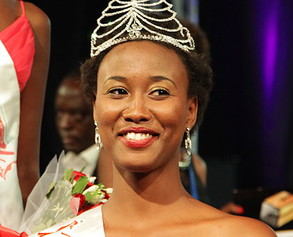 Miss Rwanda 2014, Colombe Akiwacu. File