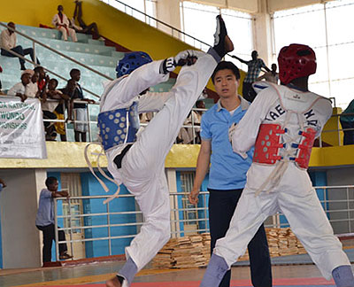 Taekwondo is one of the fastest growing sport in Rwanda. File