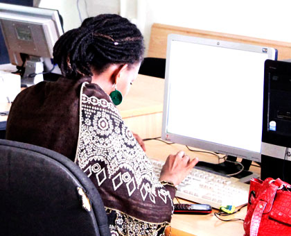 More women today have access to technology, keeping Rwanda on track to achieving gender parity in ICT. File.