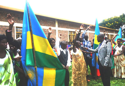  Couples make vows during celebrations to mark Womenu2019s Day in Mugesera Sector, Ngoma District. Steven Rwembeho.