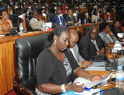 Lawmakers during a past plenary session. File.