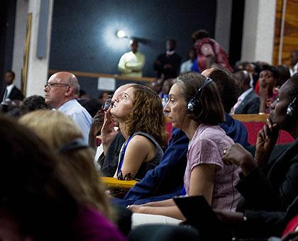 Delegates at the global conference on Genocide in Kigali. (Timothy Kisambira)
