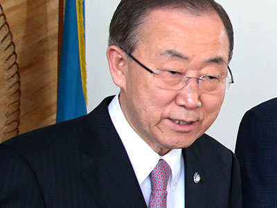 Ban Ki-moon. (Village Urugwiro)
