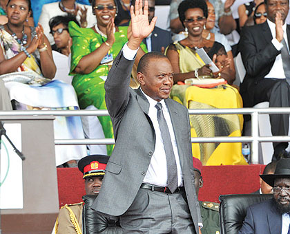 Kenyan President Uhuru Kenyatta. (Village Urugwiro)