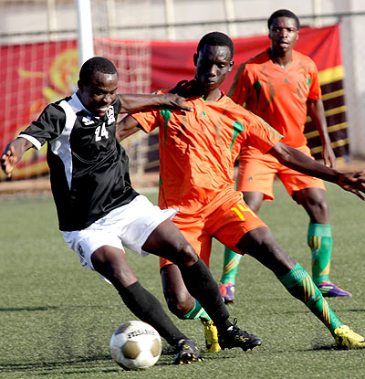 Striker Michel Ndahinduka will be key for APR as they seek to get past AS Muhanga in Peace Cup knock out stage. T. Kisambira