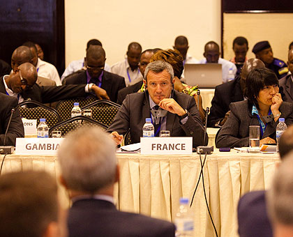 Some of the participants at the Interpol meeting in Kigali on Tuesday. (Timothy Kisambira)