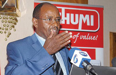 Ciano addresses reporters in Nairobi. The retailer, which is cross-listed on the local bourse, will open shop in Rwanda.  Net photo.