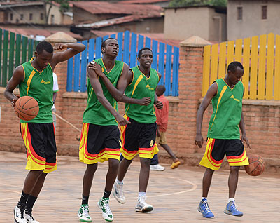 Newly formed IPRC basketball club has a record of five wins and five defeats at the halfway mark of the regular season. Plaisir Muzogeye.