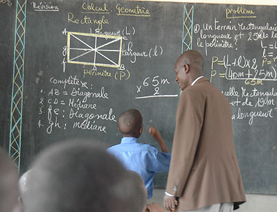 Maths is best learnt by doing, the more calculations one does the better they become.. /Timothy Kisambira