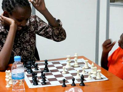 Ange Nsabimana is one of the players expected to compete for the five slots up for grabs for the World Chess Olympiad. (Courtesy)