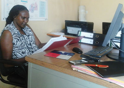 Gasana has defied the tough times to succeed in the male dominated clearing and forwarding business. The New Times / Peterson Tumwebaze.