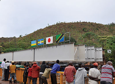 Ongoing works at Rusumo bridge and one stop border post at the Rwanda-TZ border. Infrastructure projects like this will play a key role in promoting trade across the region.   The ....