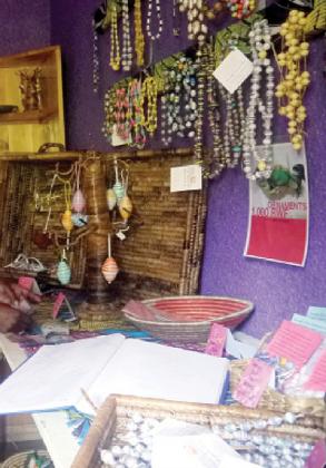 Some of the items made by the women.  Photo by Jackie Gatera