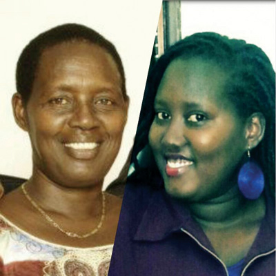 Mbabazi (R) and her mother