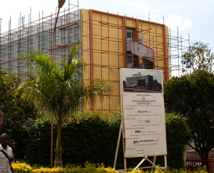 The new premises of RBA under construction in Kacyiru, Kigali. Timothy Kisambira.