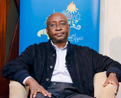 AfDB president Dr Donald Kaberuka speaks in Kigali yesterday. Courtesy. 