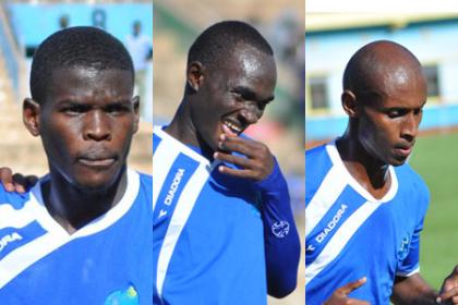 Abouba Sibomana (L), Cedric Amissi (C) and Djamal Mwiseneza. (File)