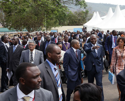 Delegates at the AfDB Annual Meetings that ended yesterday in Kigali. John Mbanda.