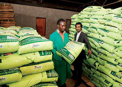 The government privatised importation and distribution of fertilisers last year.The New Times / File.