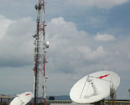 Some of the half masts that connect internet in the country.Timothy Kisambira. 