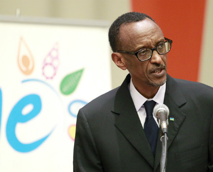 President Kagame addressing the first Integration Summit at the UN Headquarters in New York. (Village Urugwiro)