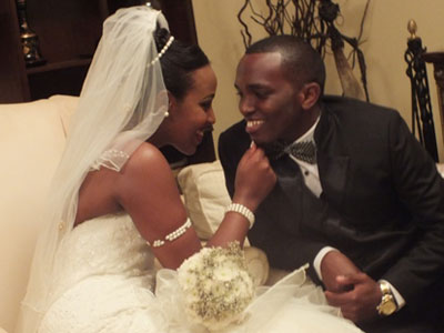 Tom Close and Tricia on their wedding. (File)