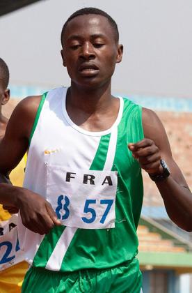 James Sugira, right, seen here competing in a past local event, finished 7th in the 1500m final to qualify for this yearu2019s Youth Olympic Games. File.