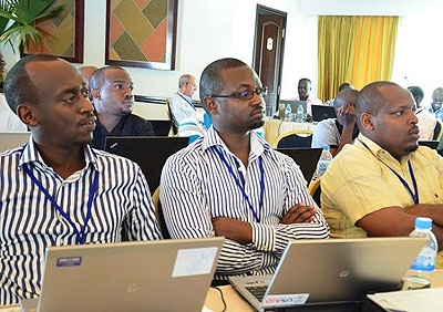 Some of participants in the ICT workshop in Rubavu district. Jean du2019Amour Mbonyinshuti.