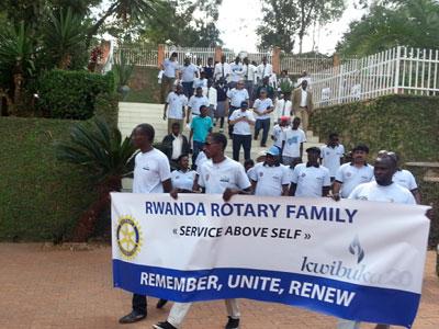 Rotarians at the Gisozi Genocide Memorial. (Allan Brian Ssenyonga)